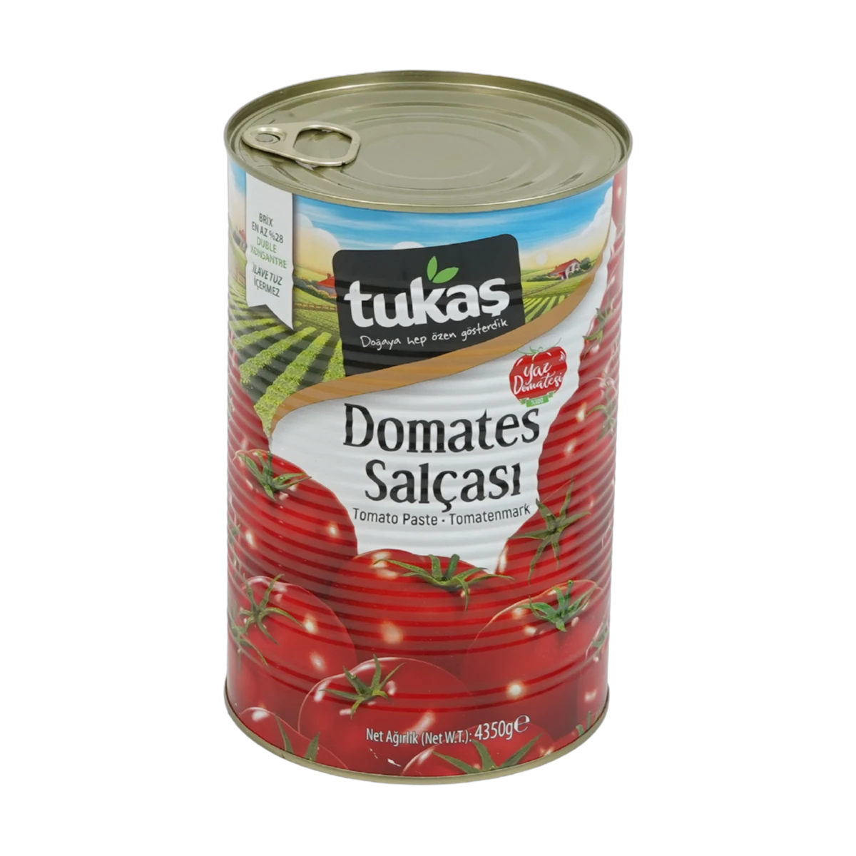 Tukaş Duble Domates Salçası Brix 28-30 (4350g Teneke)