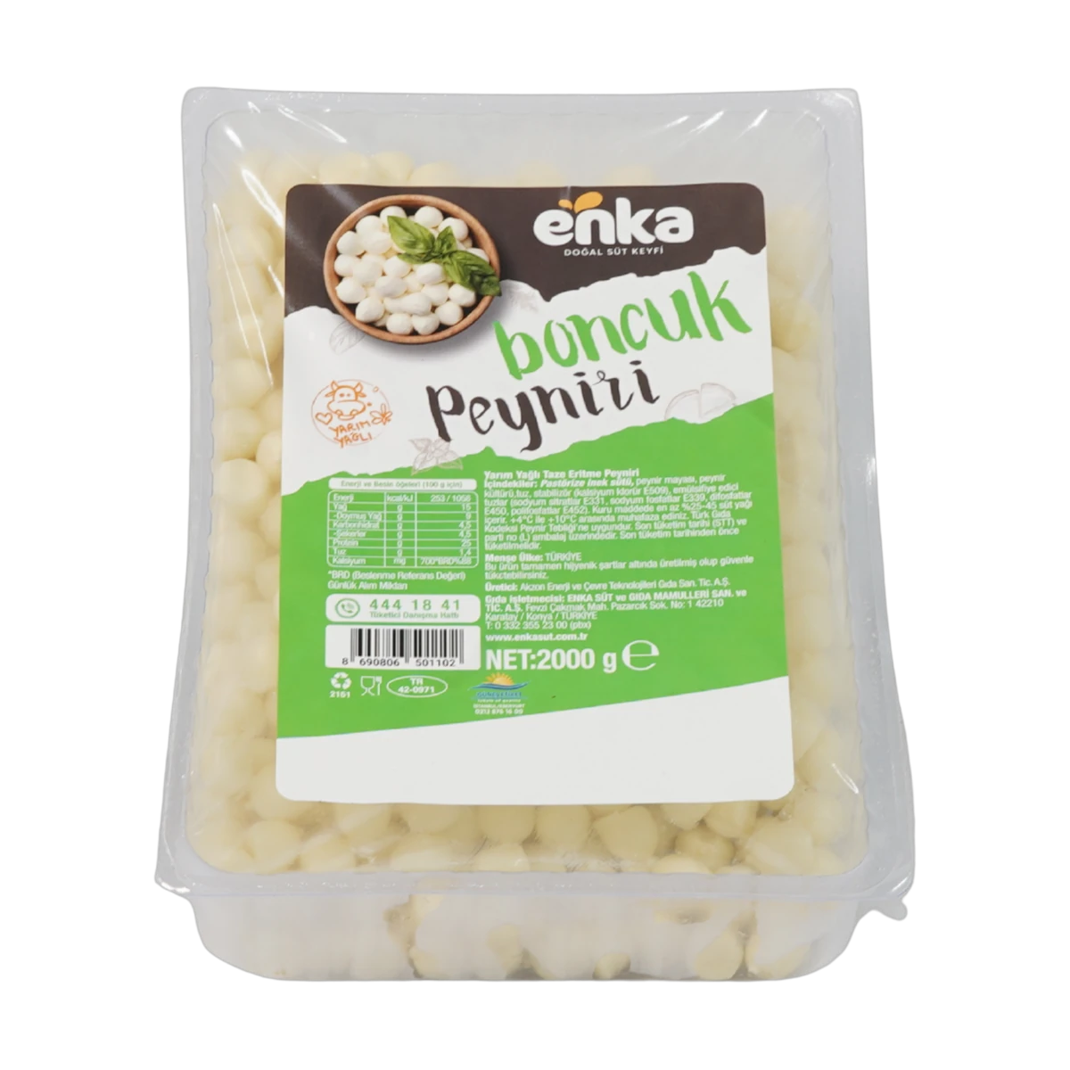 Enka Boncuk Peyniri (2000g Küvet)