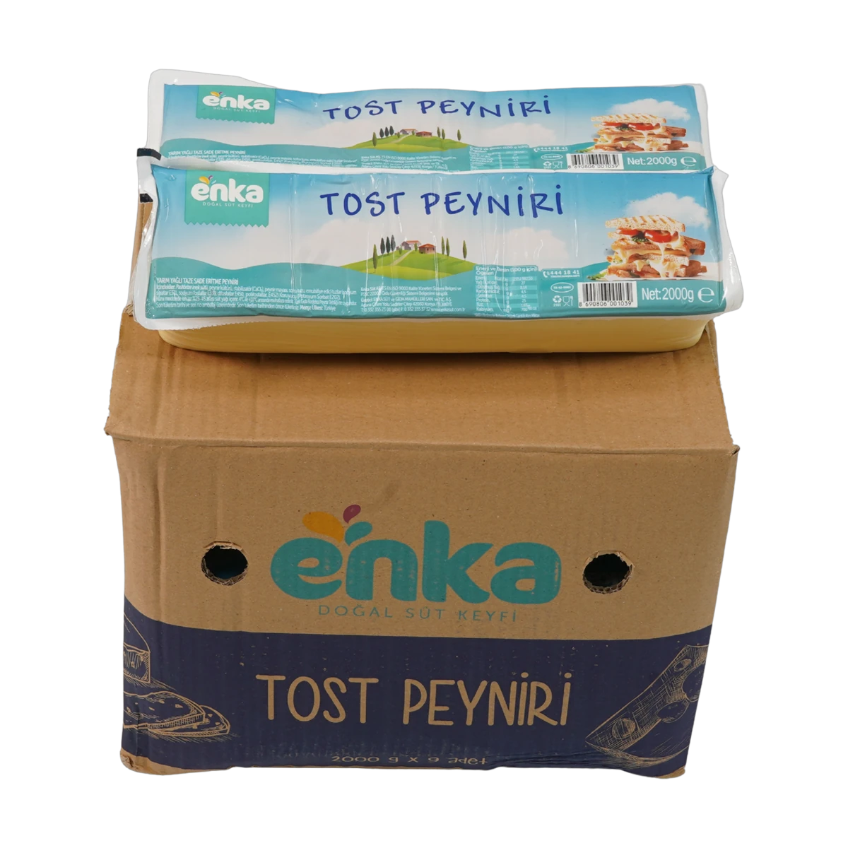 Enka Blok Tost Peyniri (2000g x 9 Adet = 18 kg Koli)